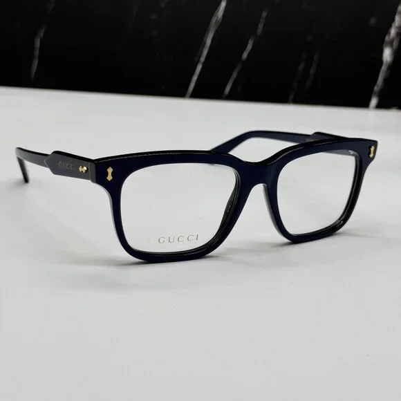 NEW GUCCI GG1265O 005 BLUE MEN EYEGLASSES GUCCI